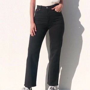 Levi’s Ribcage Straight Ankle Jean Black 27